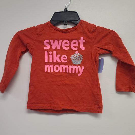 orange Carters Long Sleeve Sweet Like Mommy Shirt, 4T G