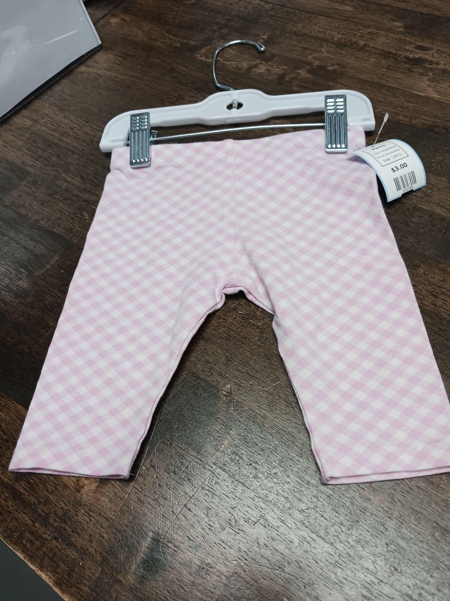 Purple/White Bonnie Baby Pants, 12M G