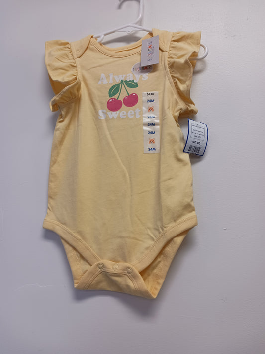 yellow Garanimals Always Sweet Onesie 6/9m, 6M G