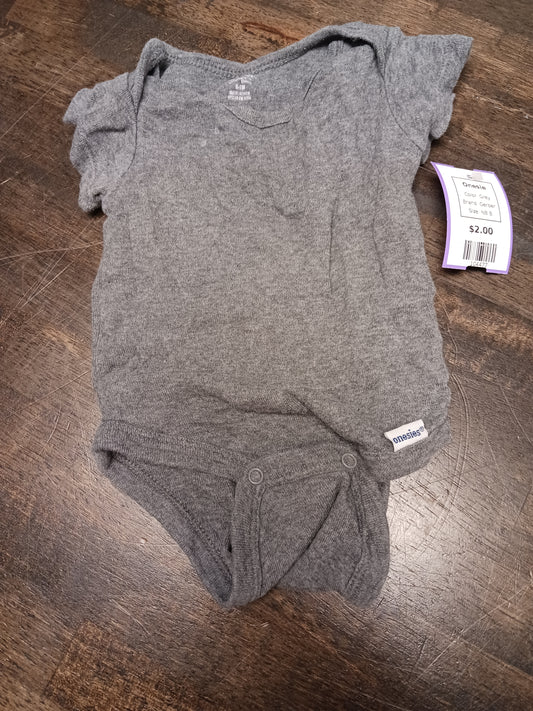 Grey Gerber Onesie, NB B