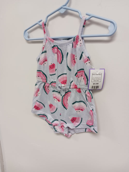 Blue/Watermelon Old Navy Short One Piece, NB G