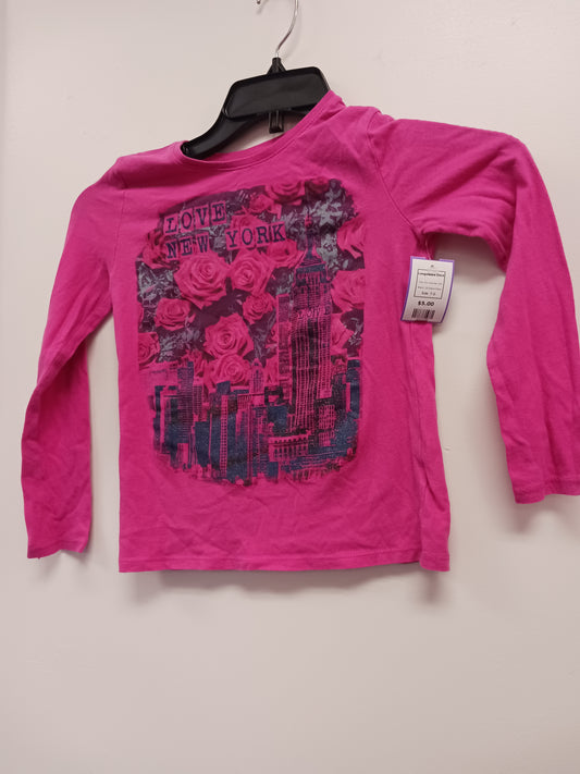 Pink Love New York Childrens Place Longsleeve Shirt, 7 G