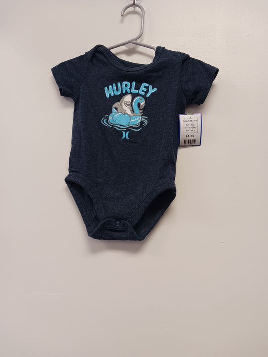 blue Hurley Shark Onesie, 9M B