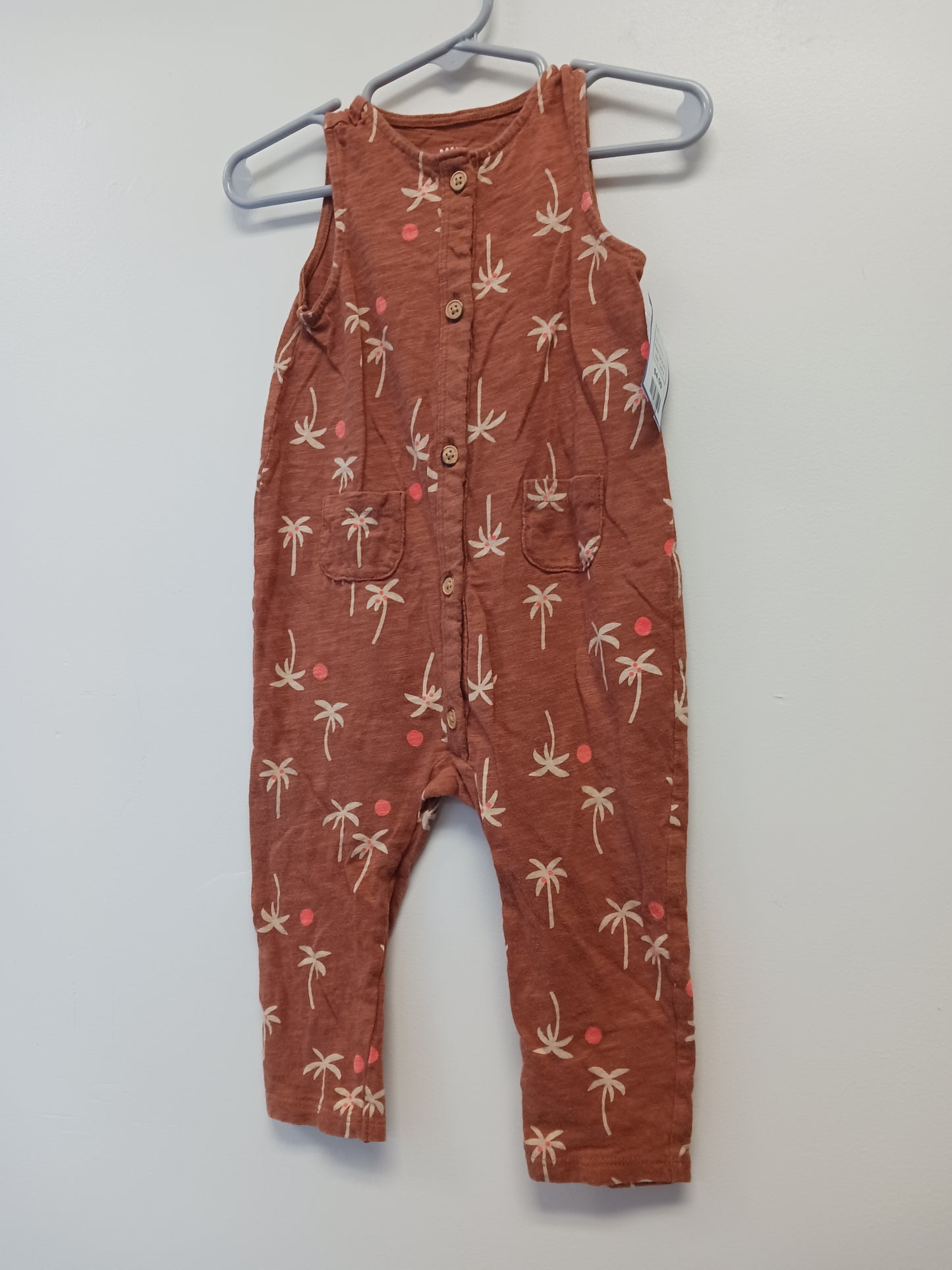 Brown Palm Tree Cat & Jack Pant One Piece, 12M B