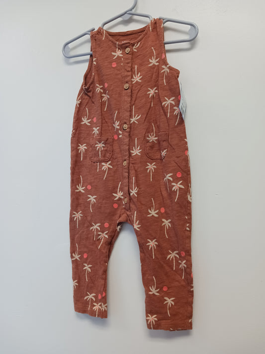 Brown Palm Tree Cat & Jack Pant One Piece, 12M B