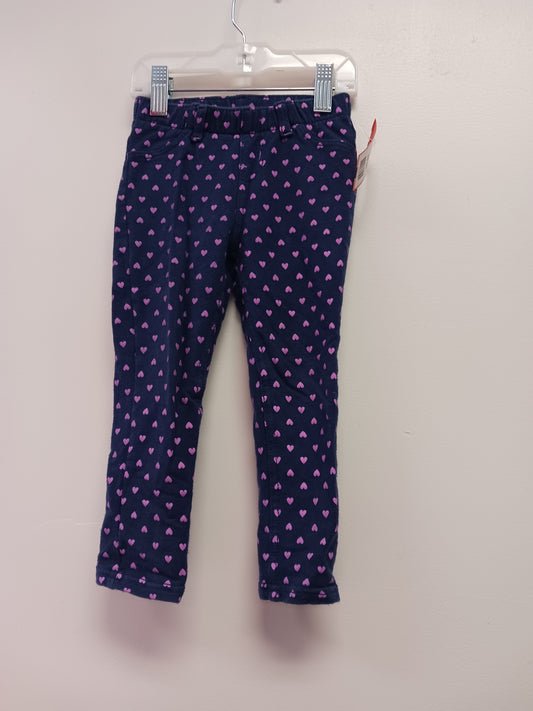 Navy/Purple Heart Circo Leggings, 3T G