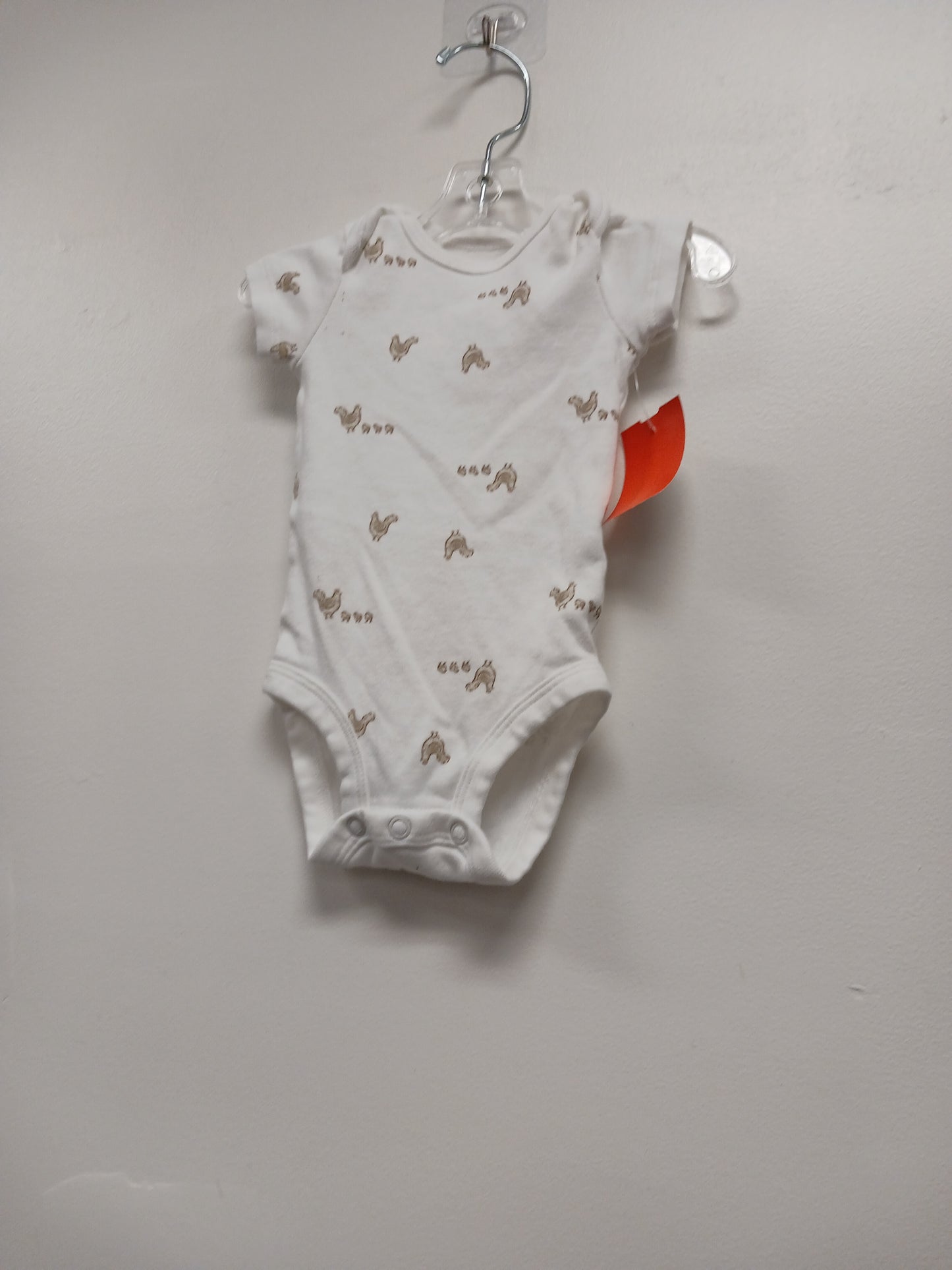 white Carters Chicken Onesie, NB B