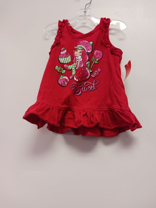 Red Strawberry Shortcake Tank Top, 3T G