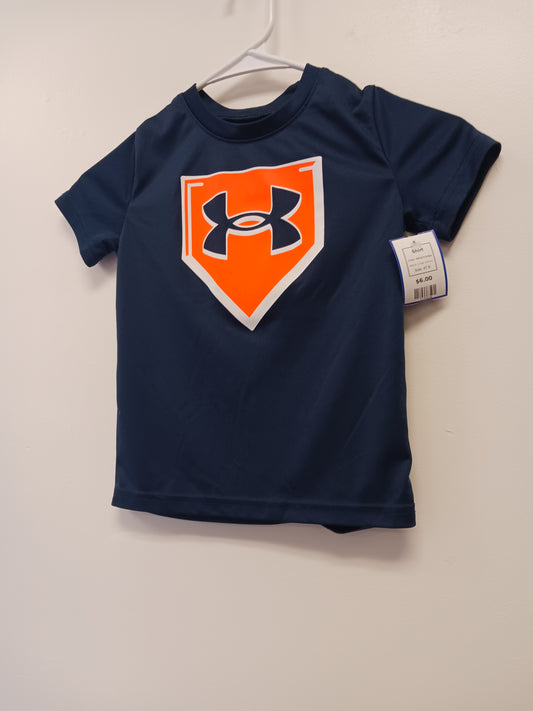 Navy/Orange Under Armour Shirt, 4T B