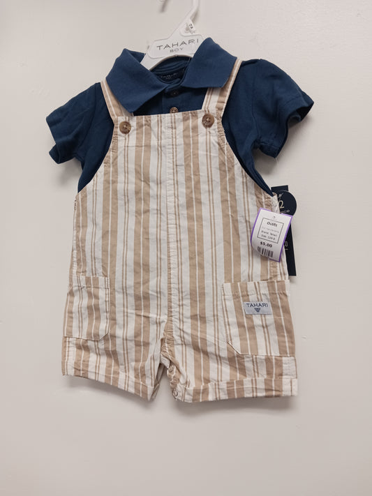 Navy/Tan/White Tahari Outfit, 12M B