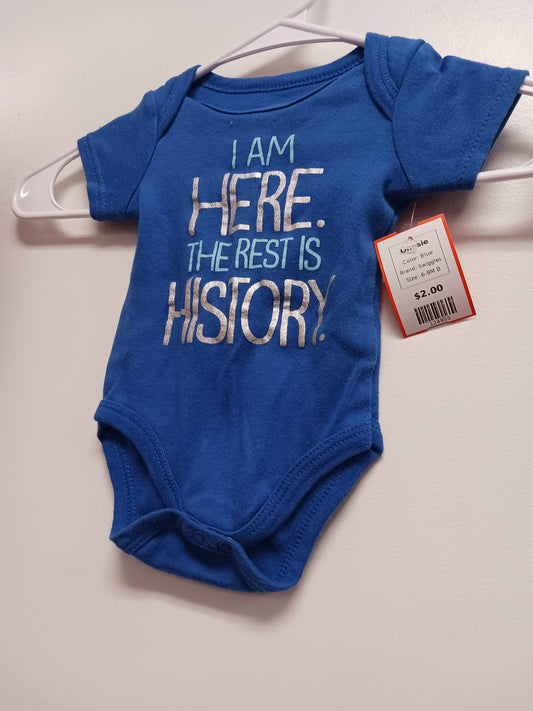 Blue Swiggles Onesie, 6-9M B