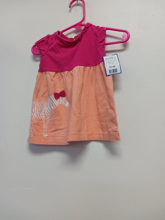 pink/orange Circo Zebra Dress, 6M G