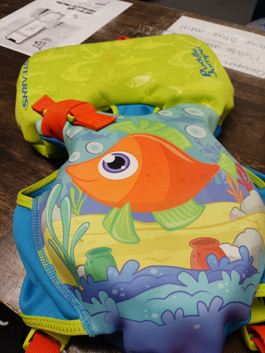 blue/green/orange Puddle Jumper Swim Floatie