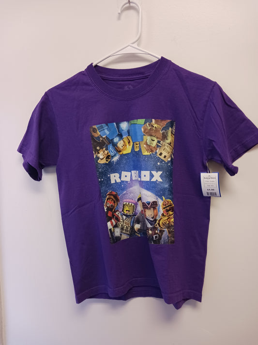 Purple Fruit Of The Loom Roblox Tshirt, 8 G