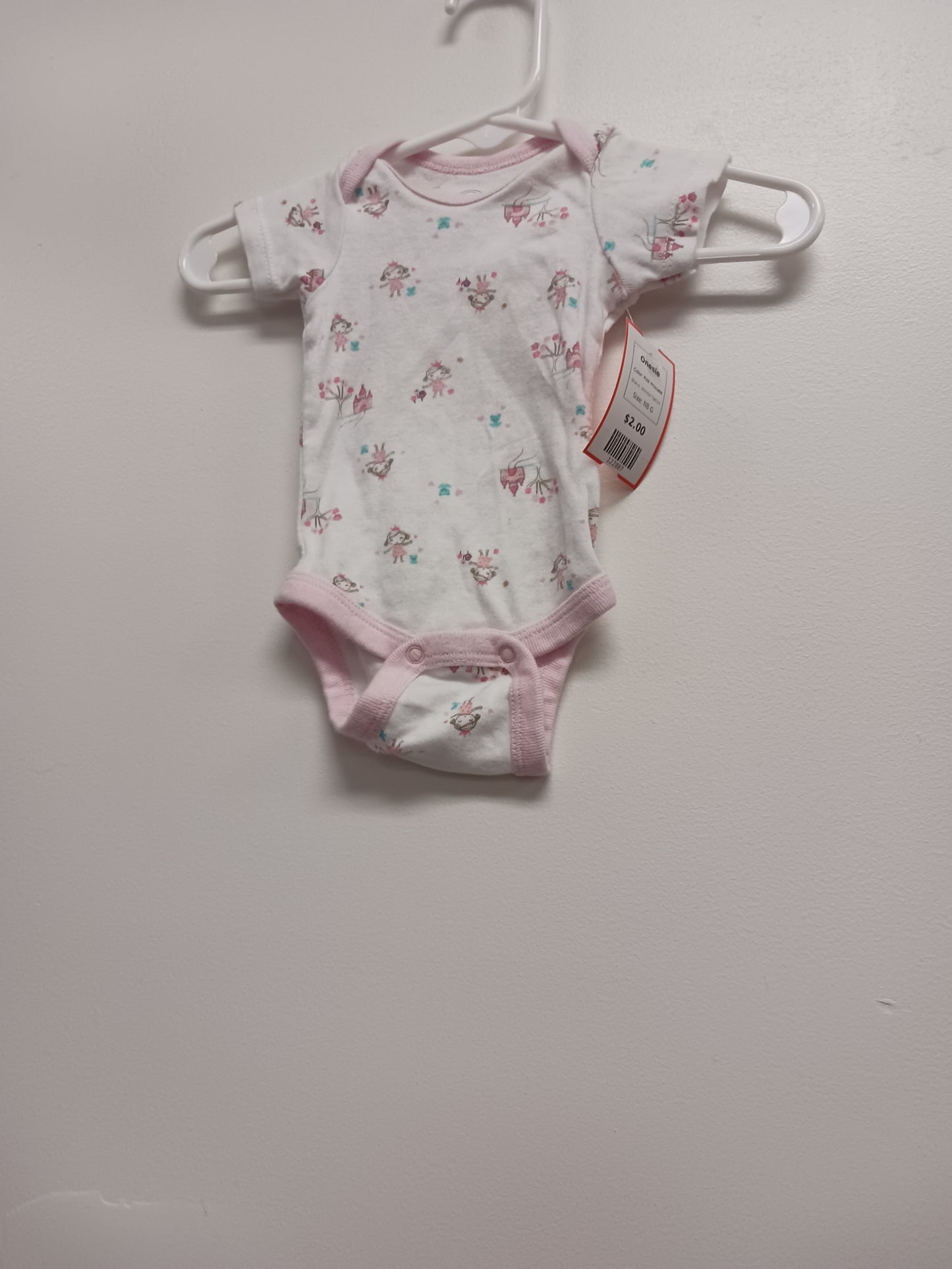 Pink Princess Wonder Nation Onesie, NB G