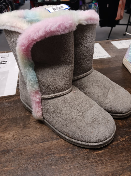 grey Fab Kids Winter Boots, 2 G