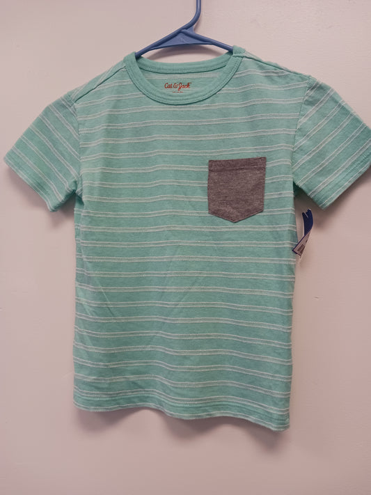 green Cat & Jack Striped Tshirt  4/5, 4T B