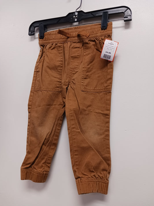 Brown Garanimals Joggers, 3T B