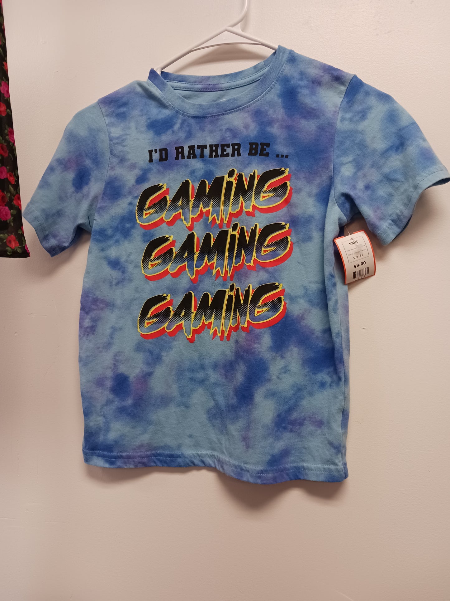 Blue Rather Be Gaming Wonder Nation Shirt, 8 B