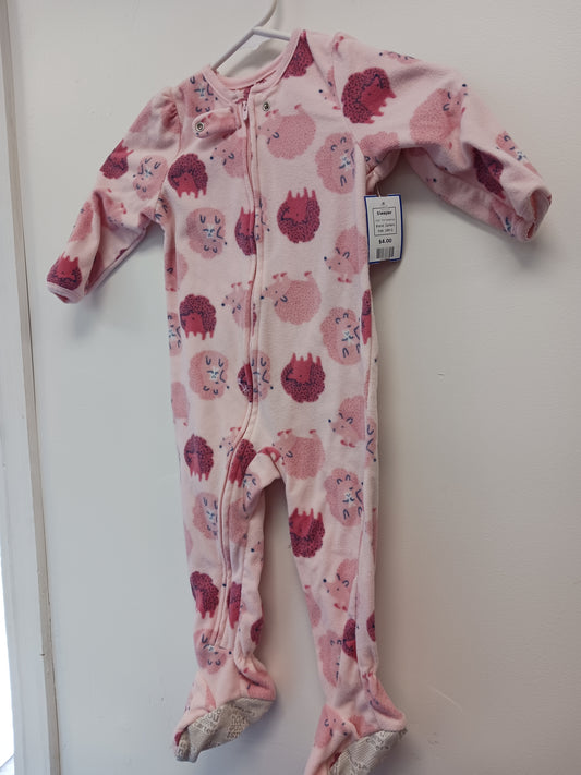 Pink Hedgehog Carters Sleeper, 18M G