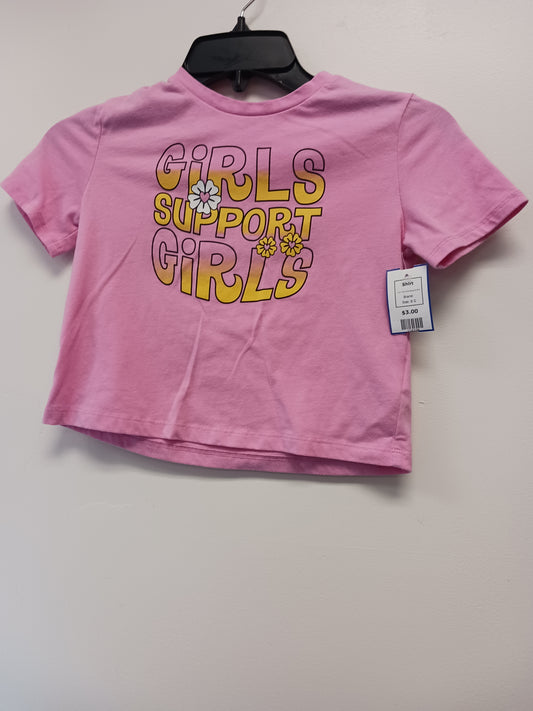 Pink Girls Support Girls  Shirt, 6 G
