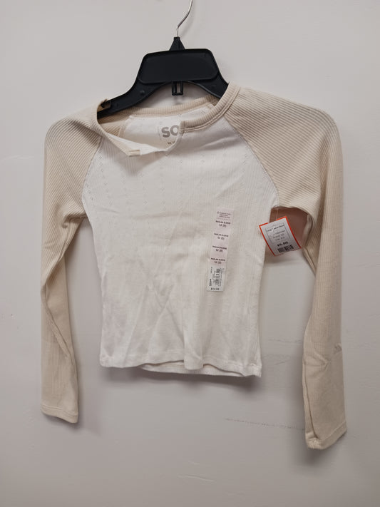 cream/tan SO Long Sleeve Shirt, 8 G