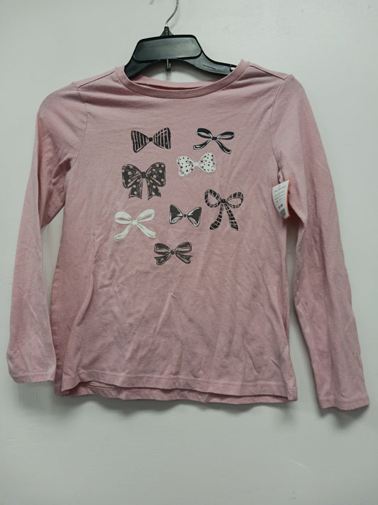 Pink Bow Carters Longsleeve Shirt, 10/12 G