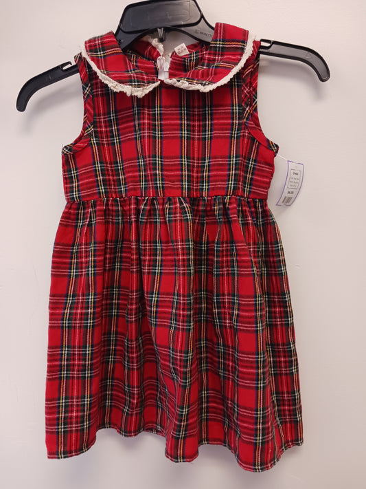 Red Plaid Boutique Dress, 3T G