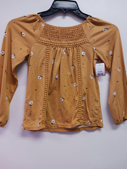 Yellow Flower Love, Glam Girl Longsleeve Shirt, 8 G