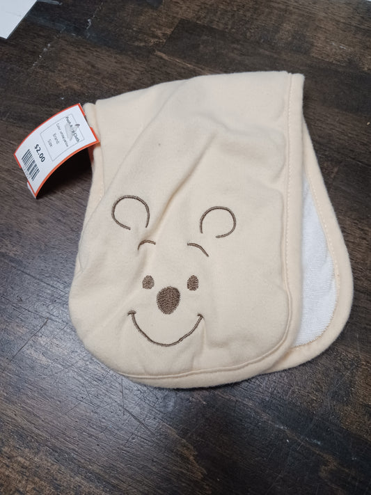 white/yellow  Pooh Burp Cloth