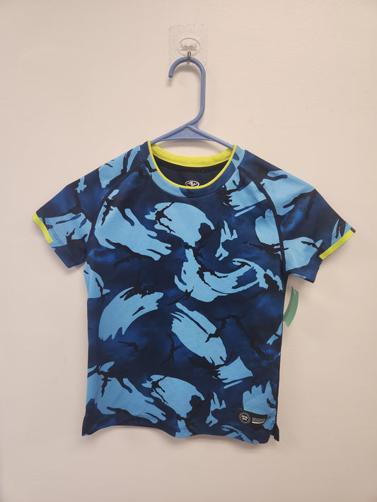 Blue Camo Athletic Works Shirt, 6 B
