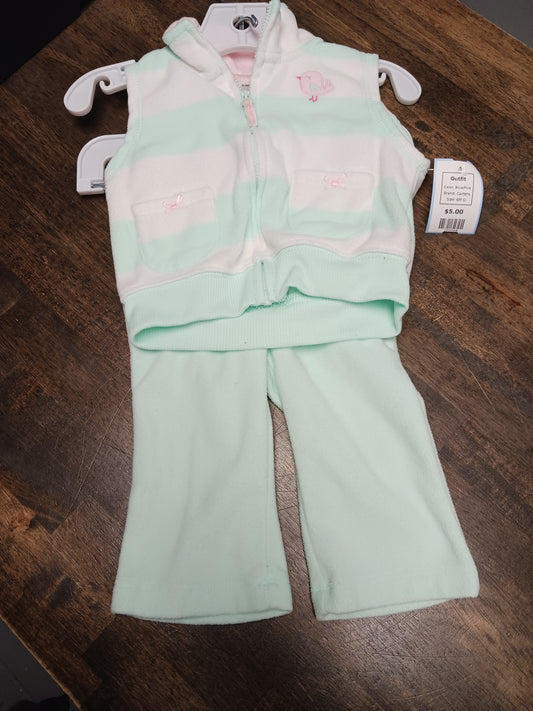 Blue/Pink Carters Outfit, 6M G
