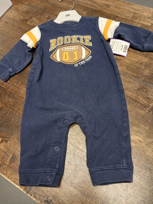Navy Football Carters Pant One Piece, 6M B
