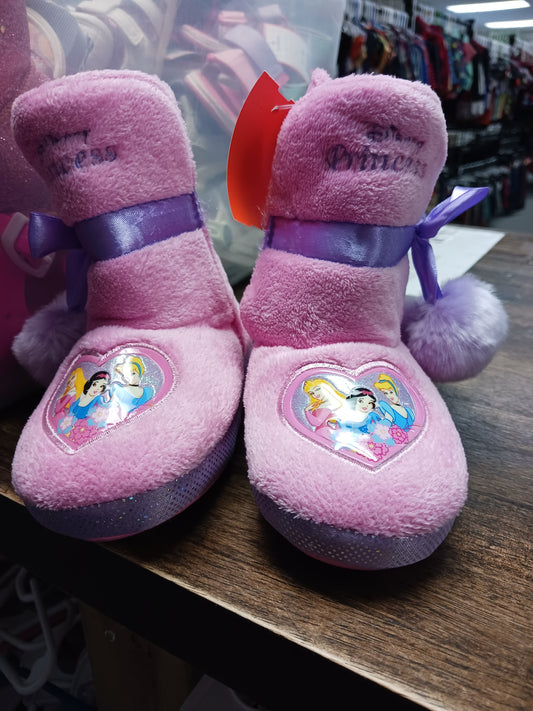 pink/purple  Princess Slipper  Boots, 7/8 G