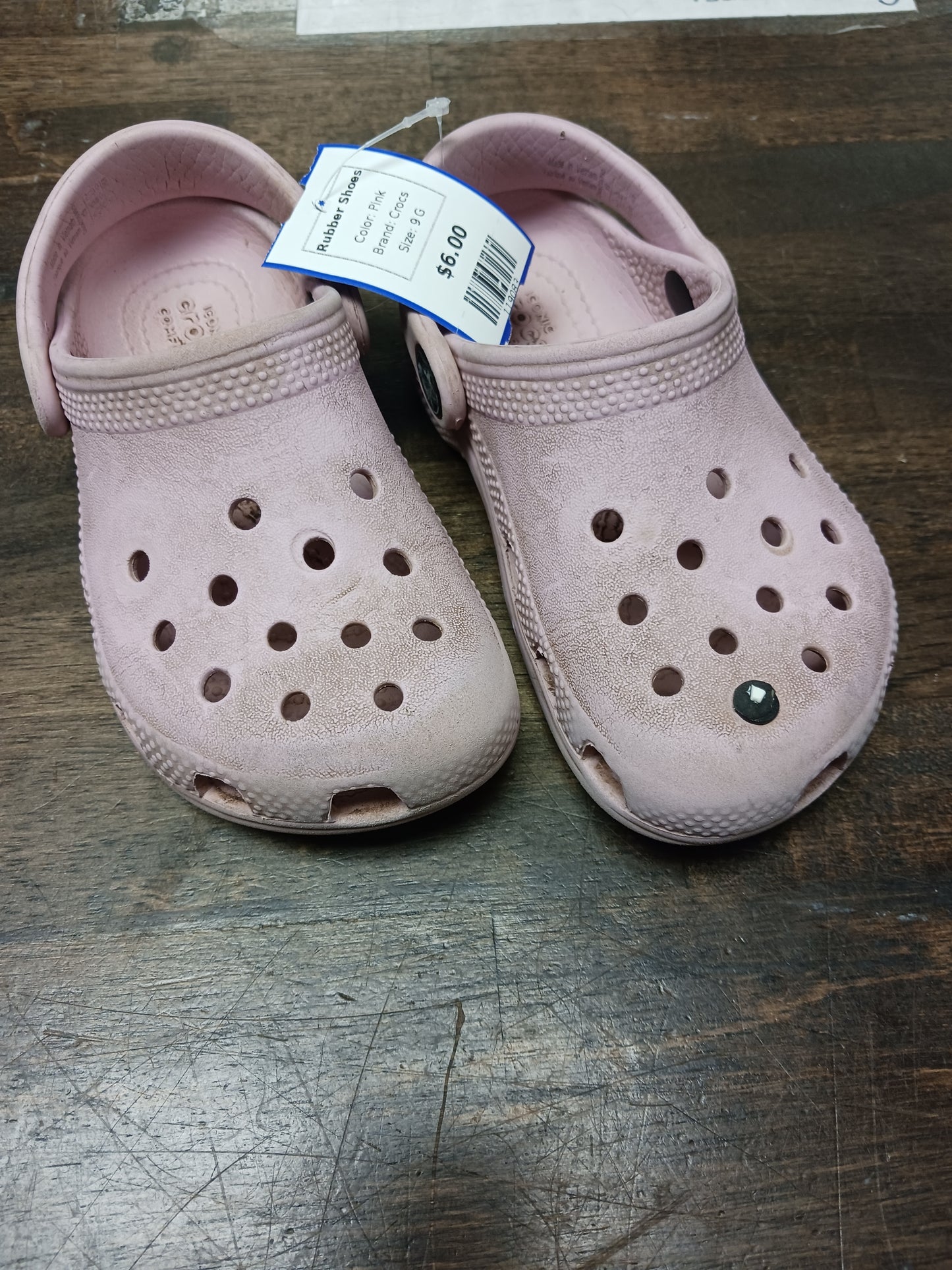 Pink Crocs Rubber Shoes, 9 G