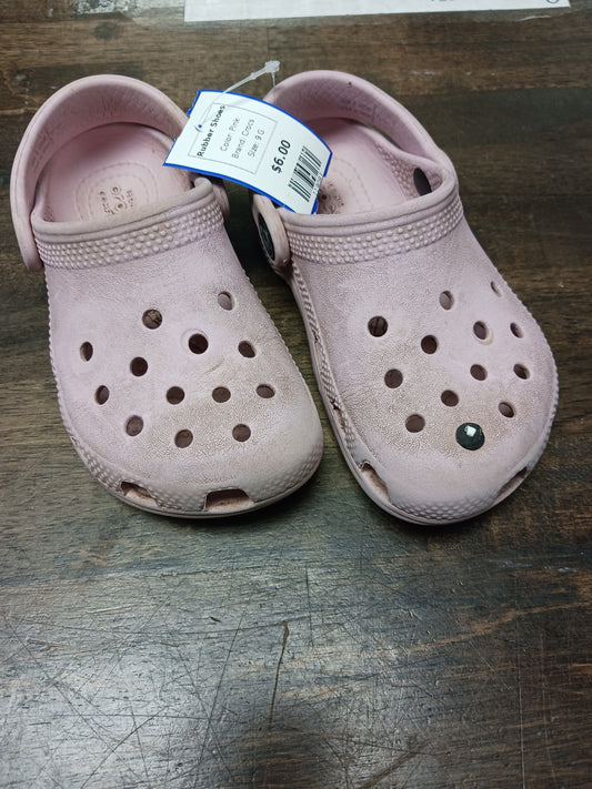 Pink Crocs Rubber Shoes, 9 G
