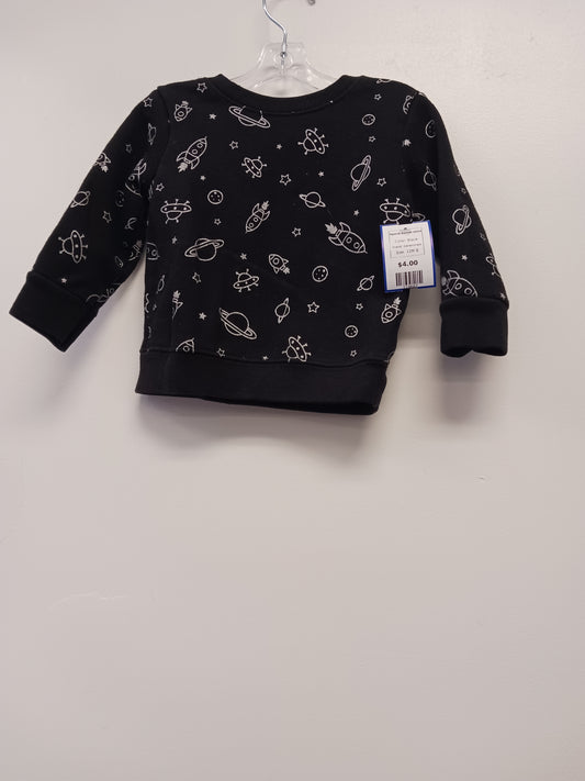 Black Garanimals Space Sweat shirt, 12M B