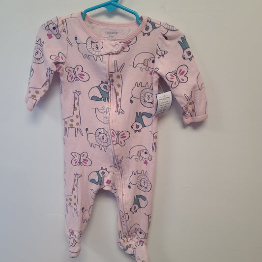 pink Carters Animal Sleeper, 6M G