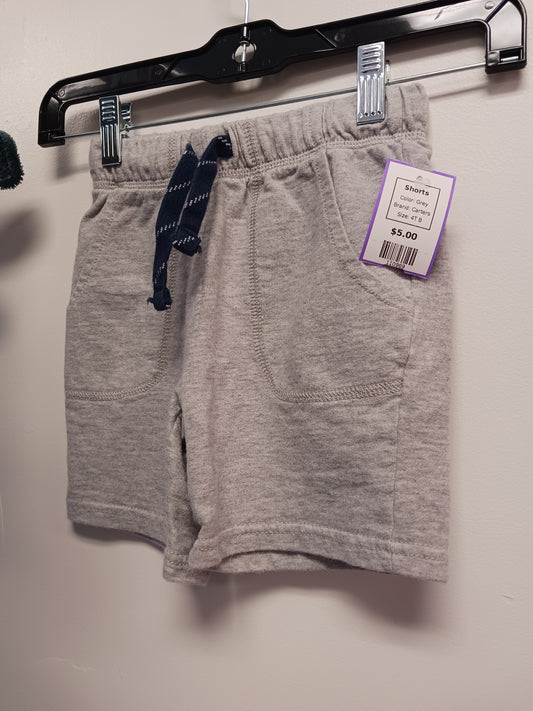 Grey Carters Shorts, 4T B