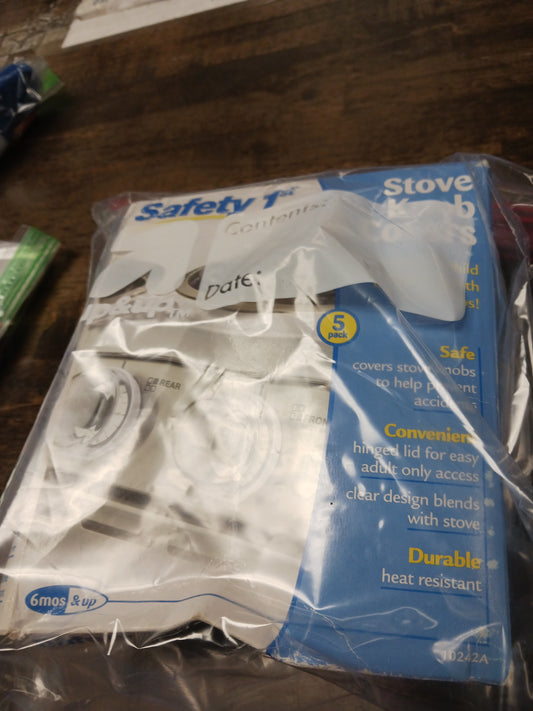white Safety 1st Stove Knob Covers