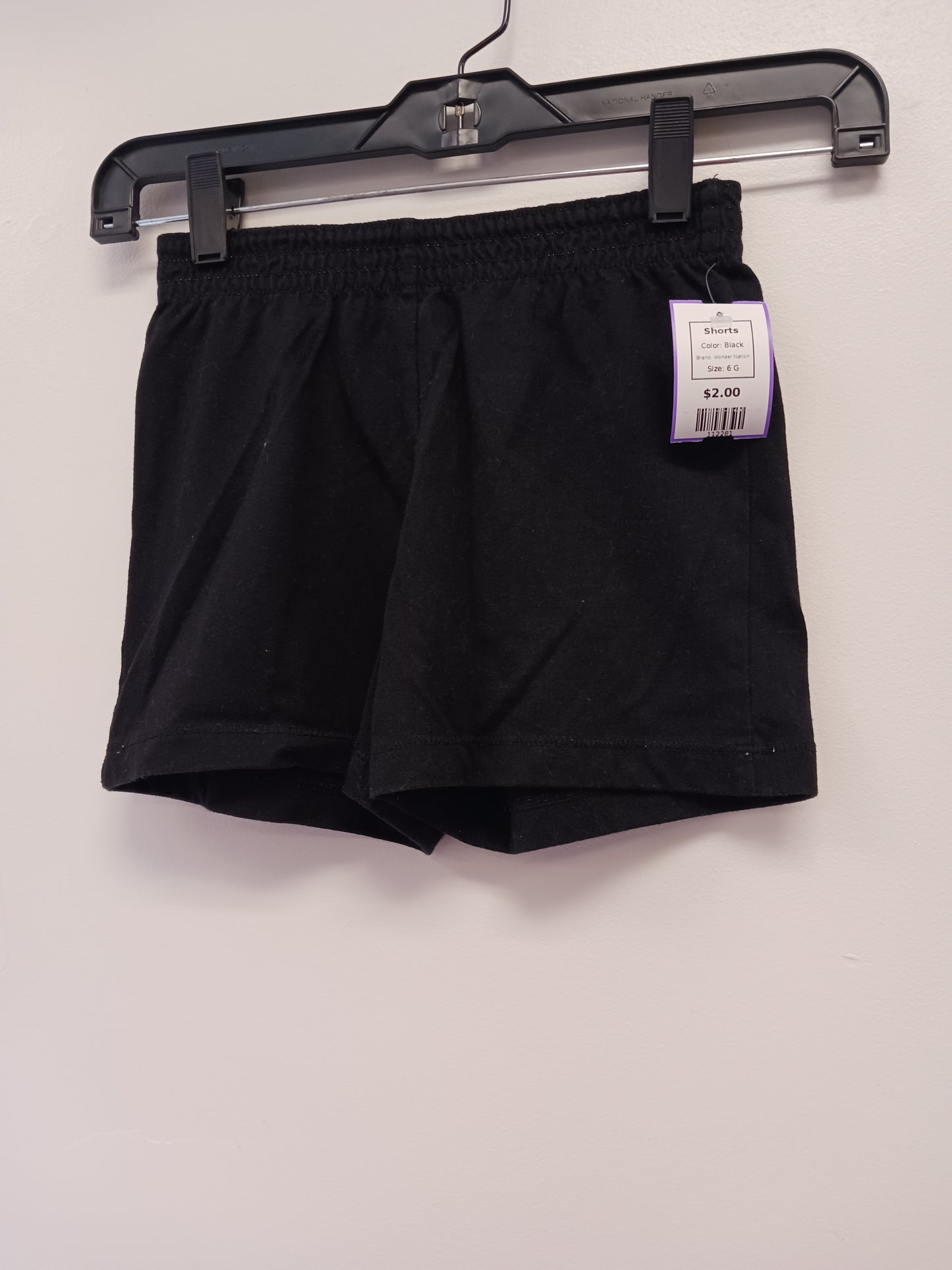 Black Wonder Nation Shorts, 6 G
