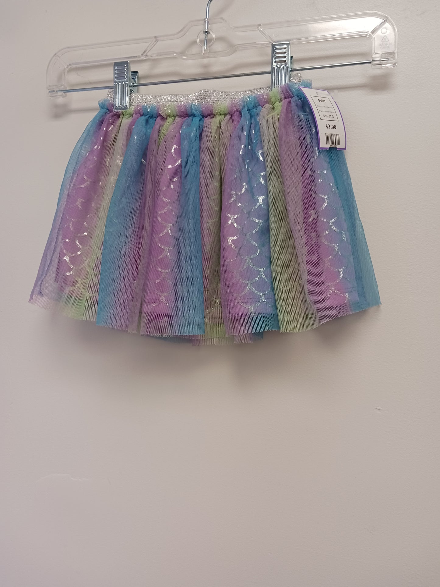 Colorful Mermaid Wonder Nation Skirt, 2T G