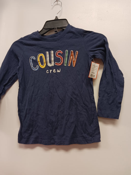 Navy Cousin Crew Carters Longsleeve Shirt, 7 B