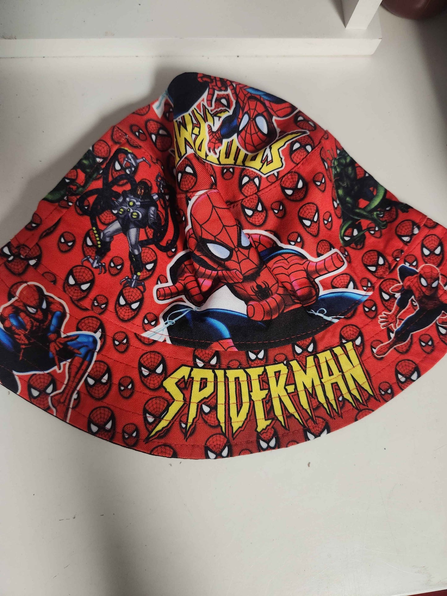 Red Spiderman Bucket Hat, OS