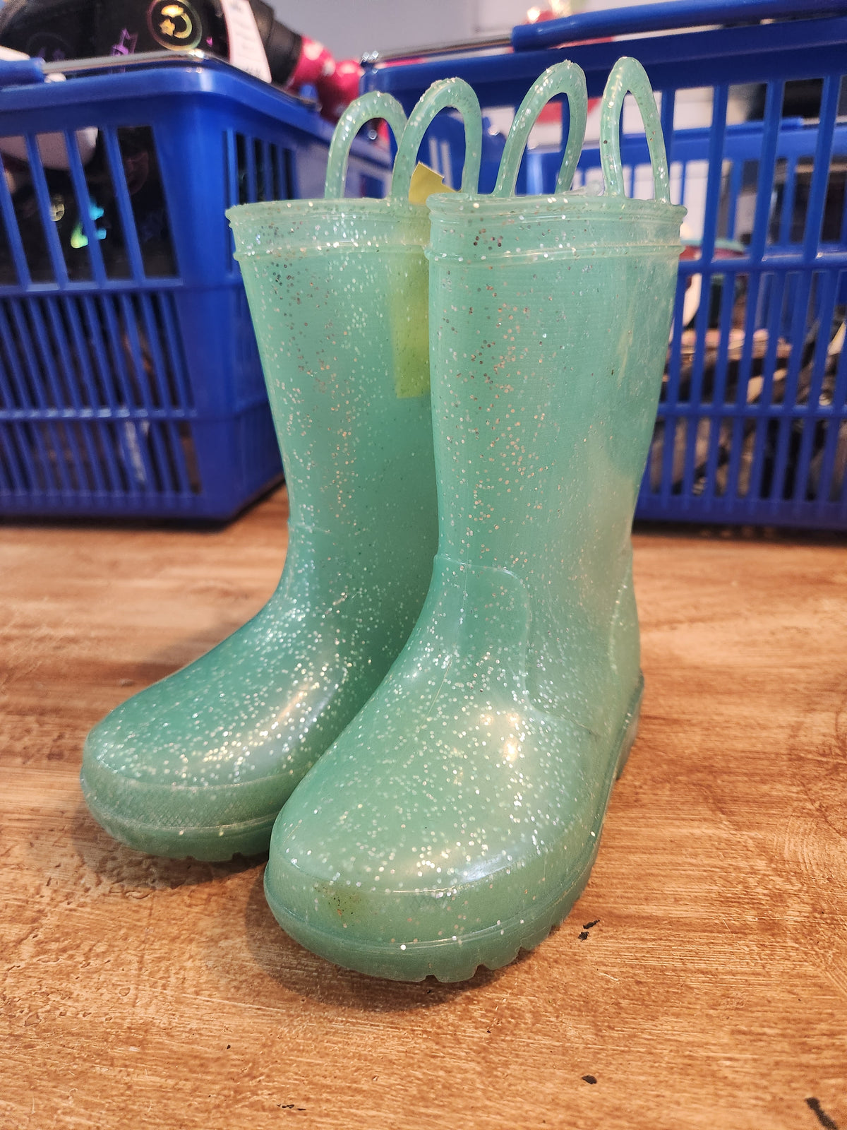 Green Allensky Rain Boots, 5C G