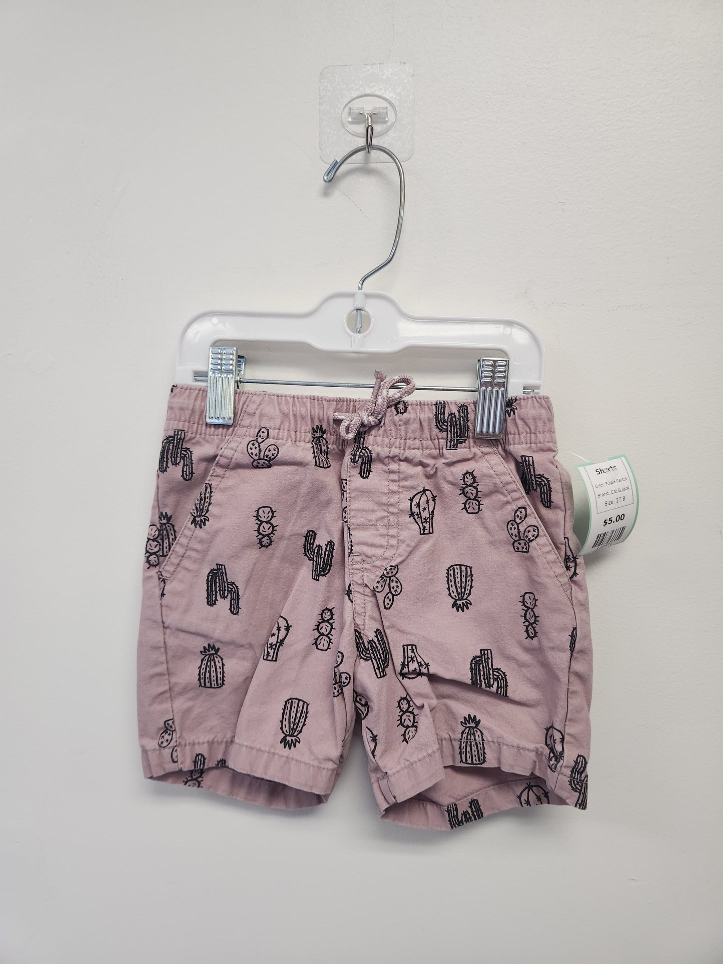 Purple Cactus Cat & Jack Shorts, 2T B