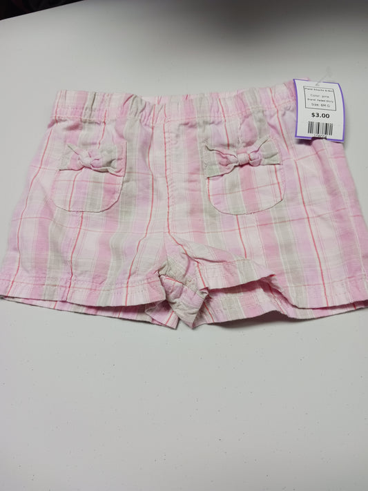 pink Faded Glory Plaid Shorts 6-9m, 6M G