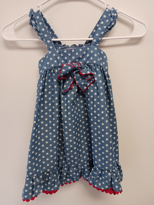 Blue/White Star Goodlad Dress, 4T G