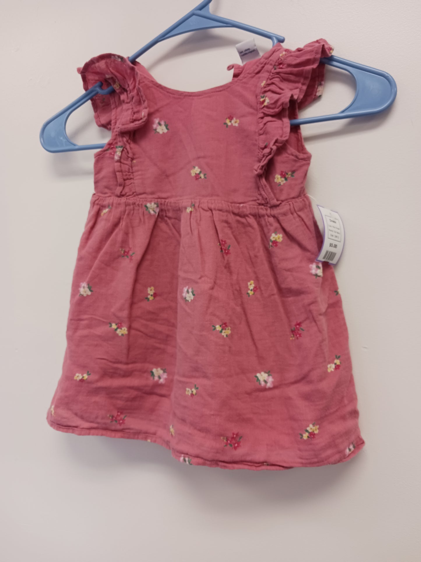 Pink Flower Old Navy Dress, 18M G