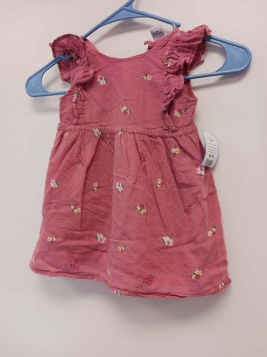 Pink Flower Old Navy Dress, 18M G